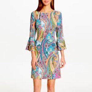 Tommy Hilferger Paisley Belle Sleeve Dress Size 6